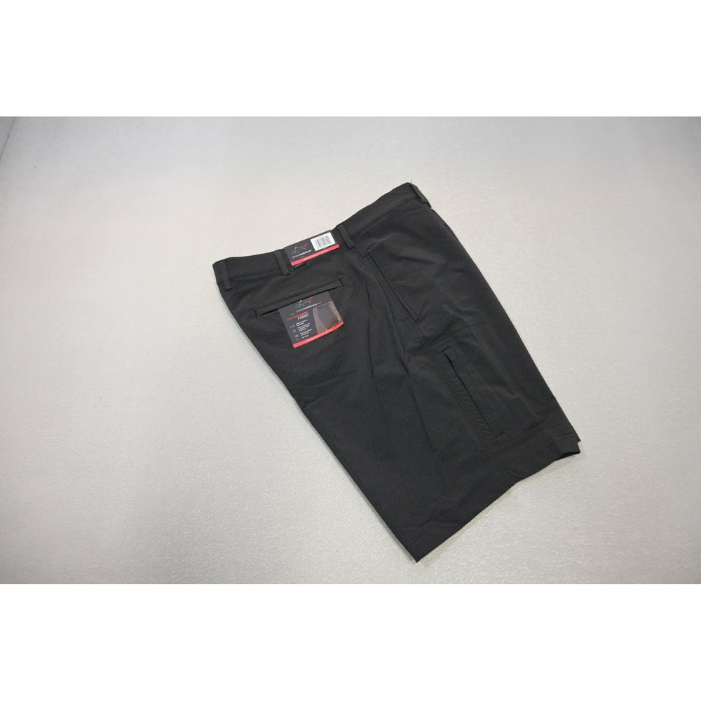 Greg Norman Golf Shorts Mens 40 Black Performance Stretch Moisture Wicking NEW